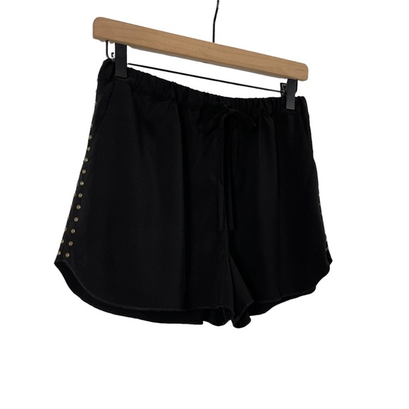 Lovers + Friends Black Studded Drawstring Shorts Size Small - Picture 4 of 7
